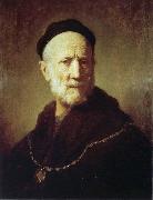 REMBRANDT Harmenszoon van Rijn Portrait of Rembrandt-s Father oil painting reproduction
